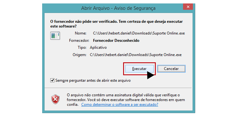 Executar Executar programa